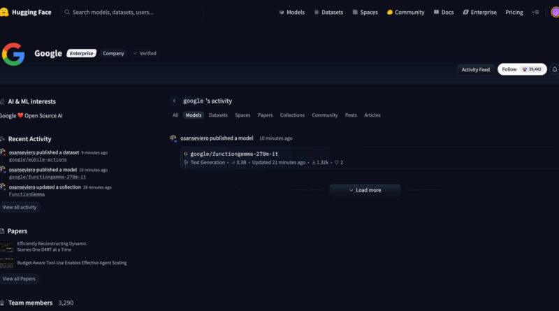 Imagem do FunctionGemma, modelo de IA local da Google