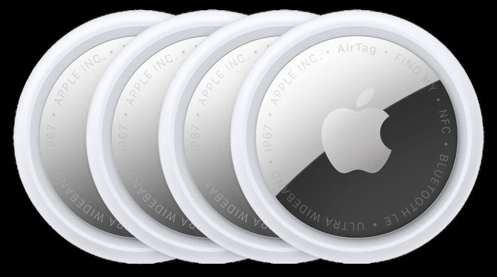 AirTag em uso para rastreamento de bagagens