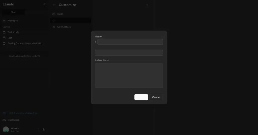 Anthropic expande Claude Code com comandos personalizáveis 3 Interface do novo recurso Customize no Claude Code mostrando as opções Skills, Connectors e Commands