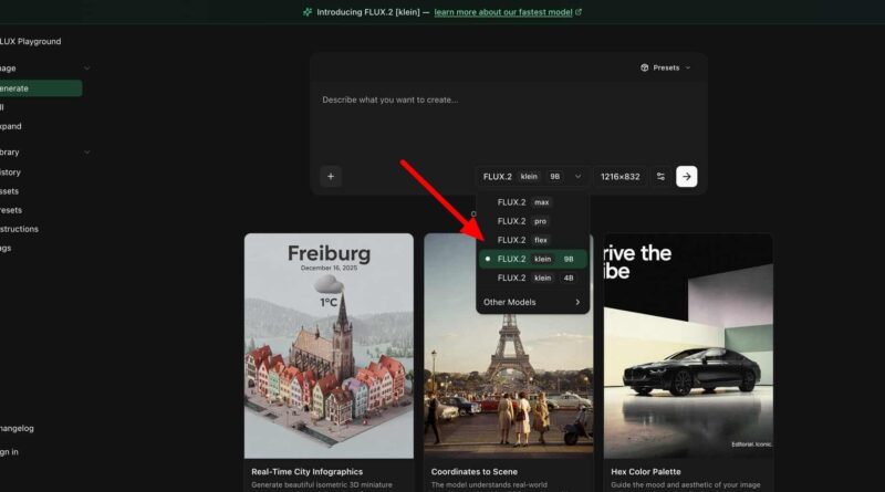 Modelos FLUX.2 Klein da Black Forest Labs, geração de imagens ultrarrápida em GPU doméstica