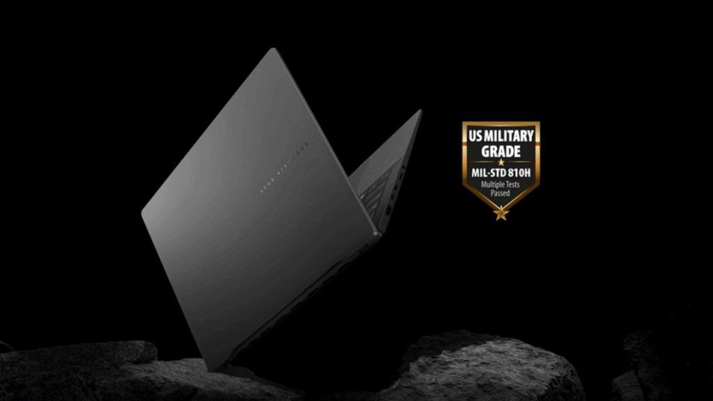 Tela LED Full HD do Asus Vivobook S14 mostrando cores nítidas e antirreflexo