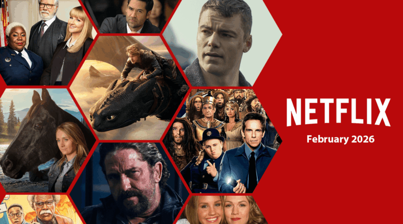 Imagem promocional dos lançamentos da Netflix para fevereiro de 2026. (Divulgação: What's on Netflix)