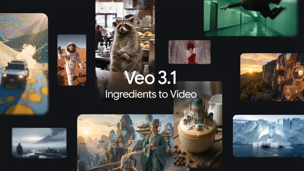 Google Veo 3.1 chega com vídeos verticais e upscaling 4K 1 Interface do Google Veo 3.1 mostrando recurso de geração de vídeo a partir de imagem e suporte 4K
