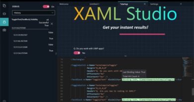 Interface do ambiente XAML Studio liberado como código aberto pela Microsoft