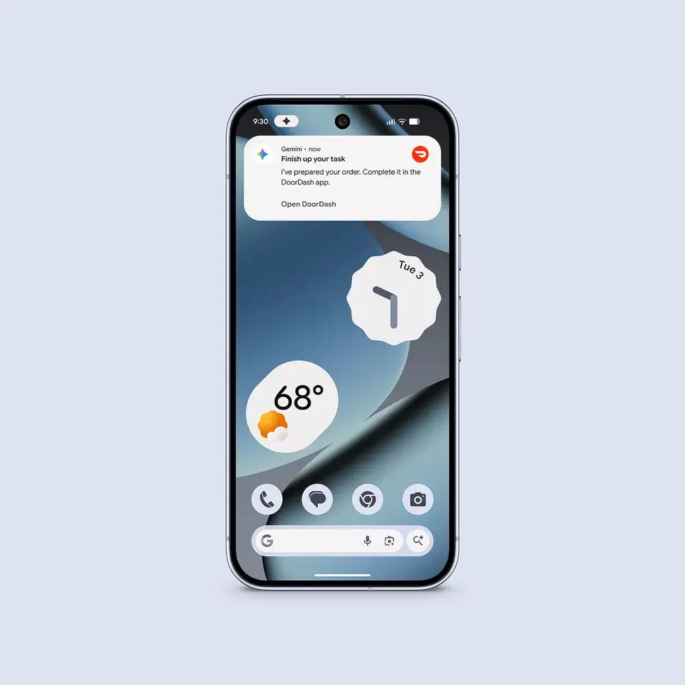 Google lança Gemini autônomo no Android: pedidos por voz e automação inteligente 3 Demonstração visual do agente Gemini autônomo realizando pedidos em apps de terceiros no Android