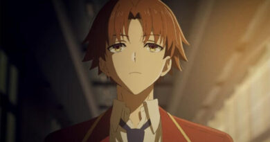 Imagem promocional de Classroom of the Elite Season 4 mostrando Ayanokouji e novos colegas de turma