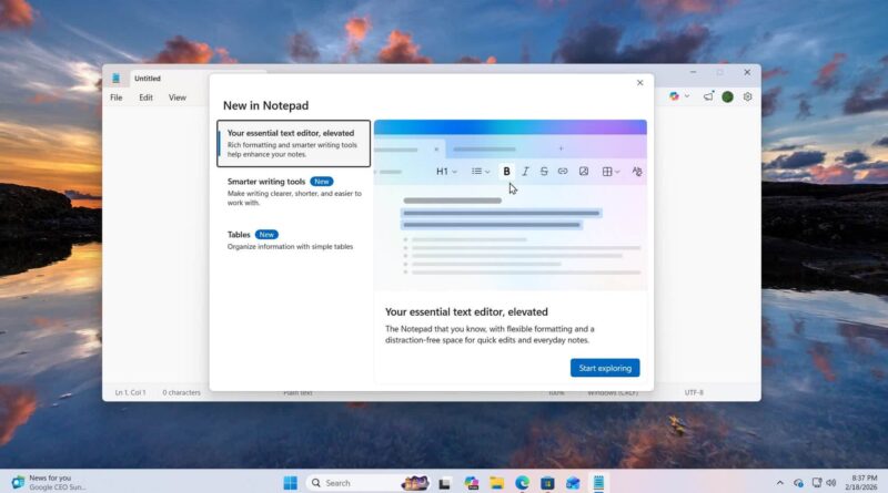A Microsoft está adicionando imagens ao Notepad , e os usuários estão se perguntando por quê.