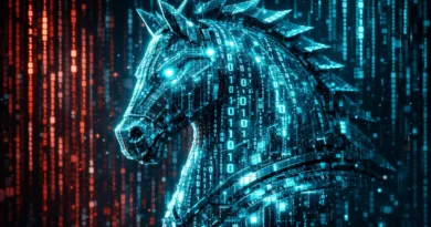 Imagem ilustrativa representando o Golpe da Mão Fantasma causado por trojans de acesso remoto