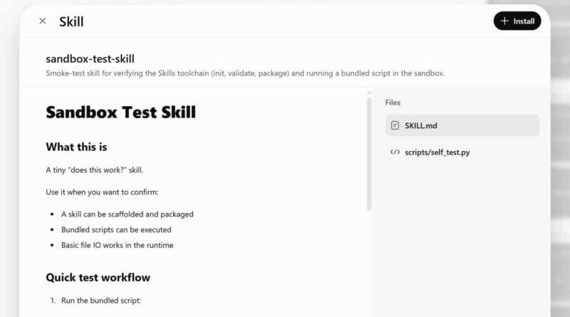 ChatGPT interface moderna com Deep Research e Skills