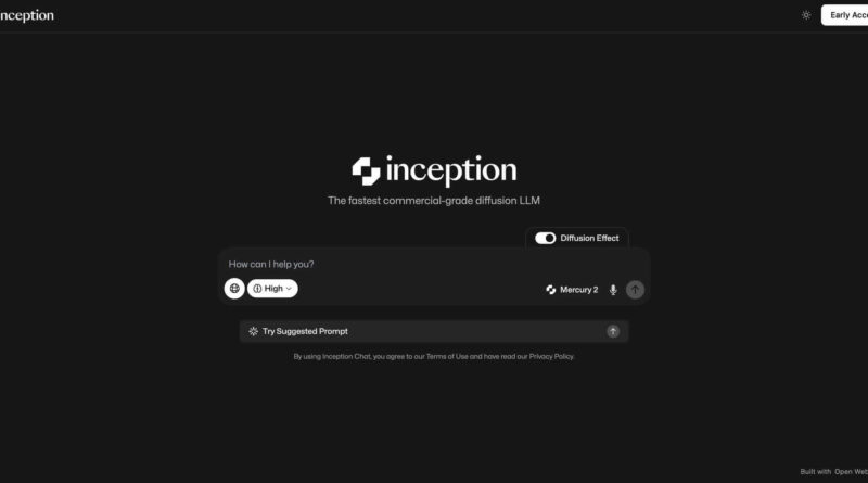 Equipe da Inception Labs apresenta o Mercury 2, modelo de linguagem de difusão com foco em raciocínio avançado