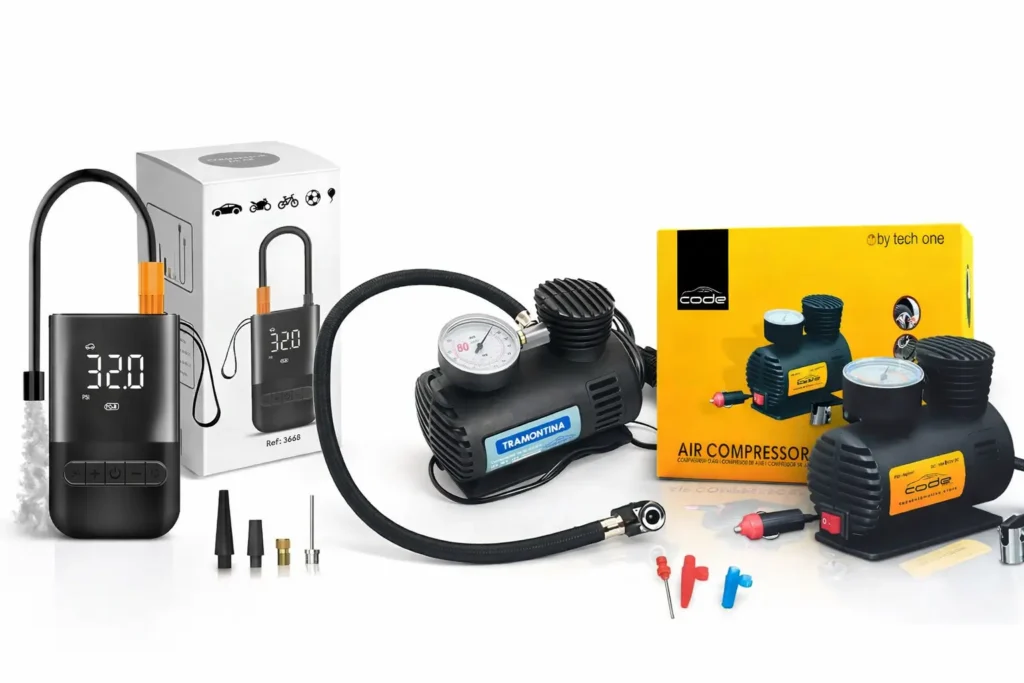 Mini compressor de ar barato: 5 opções até R$100 que valem a pena 5 Mini compressor de ar barato: 5 opções até R$100 que valem a pena