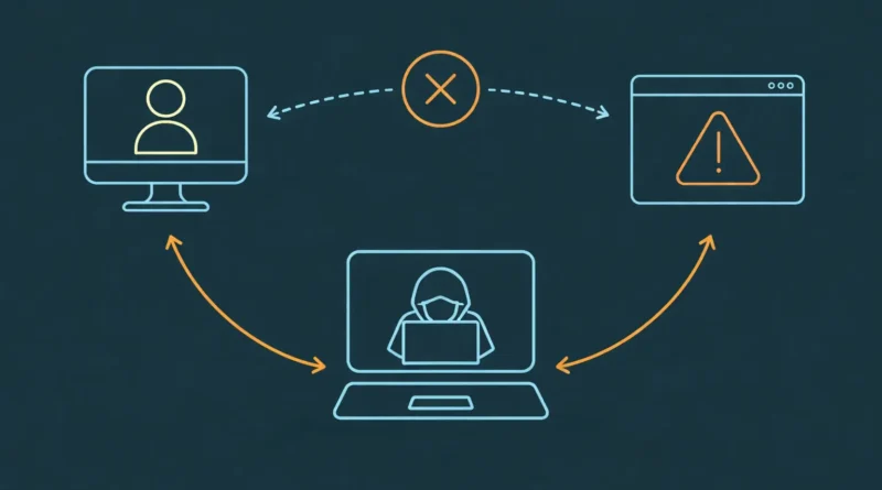 Ilustração de segurança digital representando falhas na cadeia de suprimentos