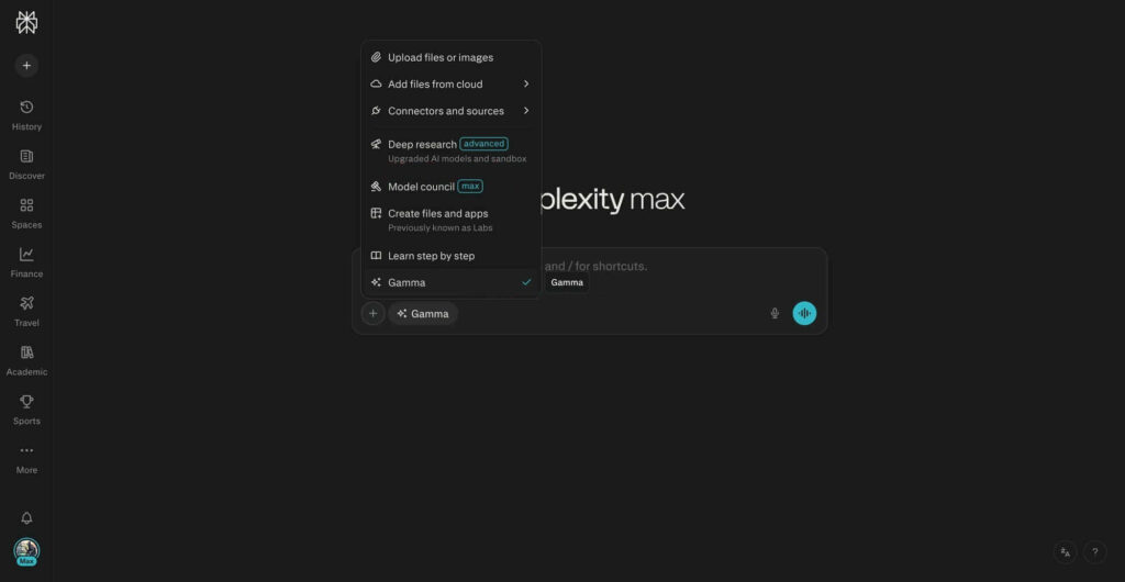 Interface ilustrativa do Perplexity Model Council em testes.