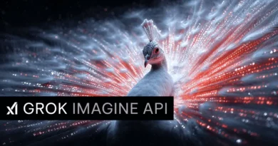 Interface da Grok Imagine API da xAI, ferramenta de texto para vídeo.