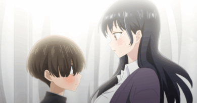 Ilustração de The Dangers in My Heart exibindo os protagonistas Kyotaro Ichikawa e Anna Yamada