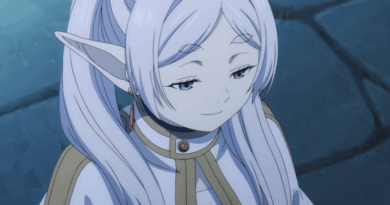 Primeira imagem promocional com Frieren e Macht frente a uma paisagem dourada, anunciando a nova temporada para 2027.