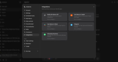 Interface do Manus AI Agent mostrando integração com aplicativo de mensagens