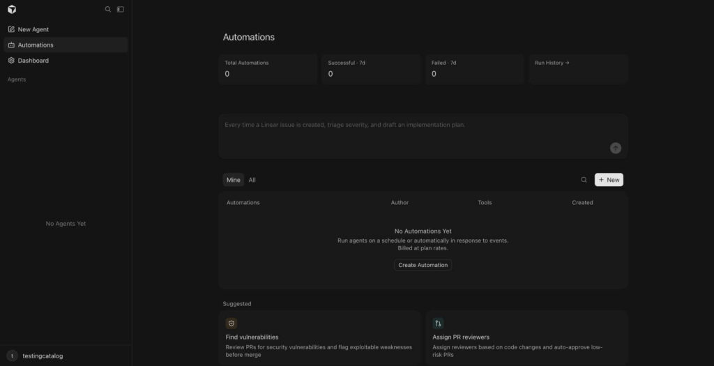 Cursor lança Automations para agentes de código programáveis 1 Interface da Cursor Automations mostrando programação de agentes de código e fluxos automatizados