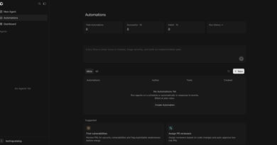 Interface da Cursor Automations mostrando programação de agentes de código e fluxos automatizados