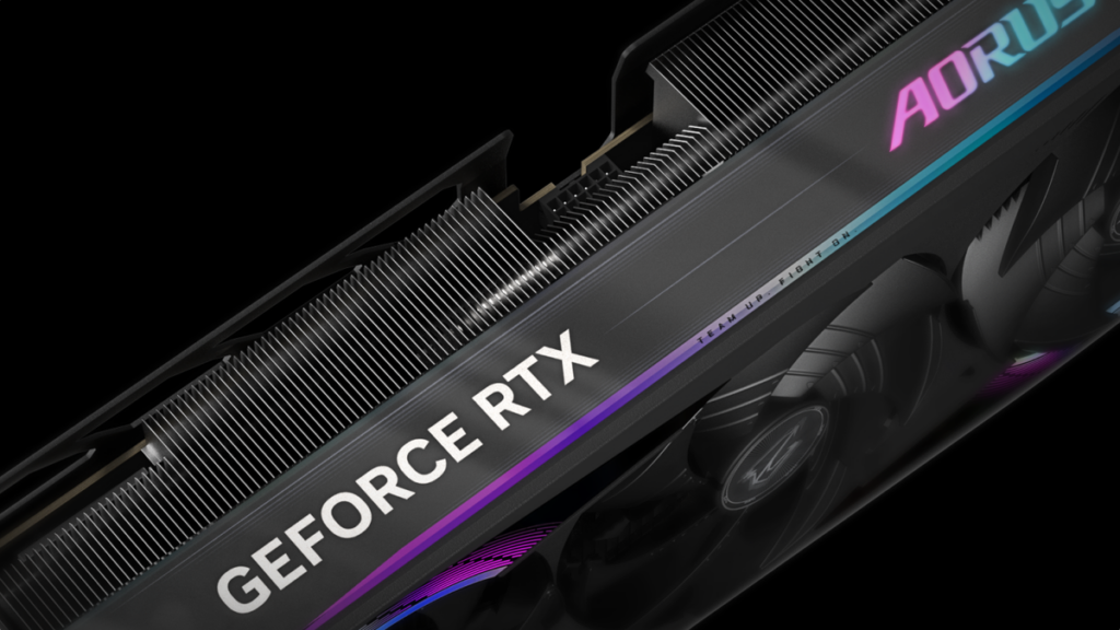Placa de vídeo Gigabyte NVIDIA GeForce RTX com design moderno e refrigeração avançada