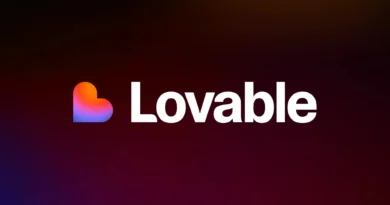 Painel principal da Lovable AI mostrando interface de criação de apps com dados e documentos