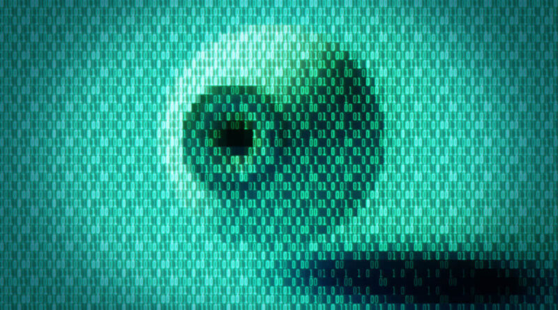 Ilustração de olho representando vigilância cibernética e código invisível usado em ataque ao GitHub