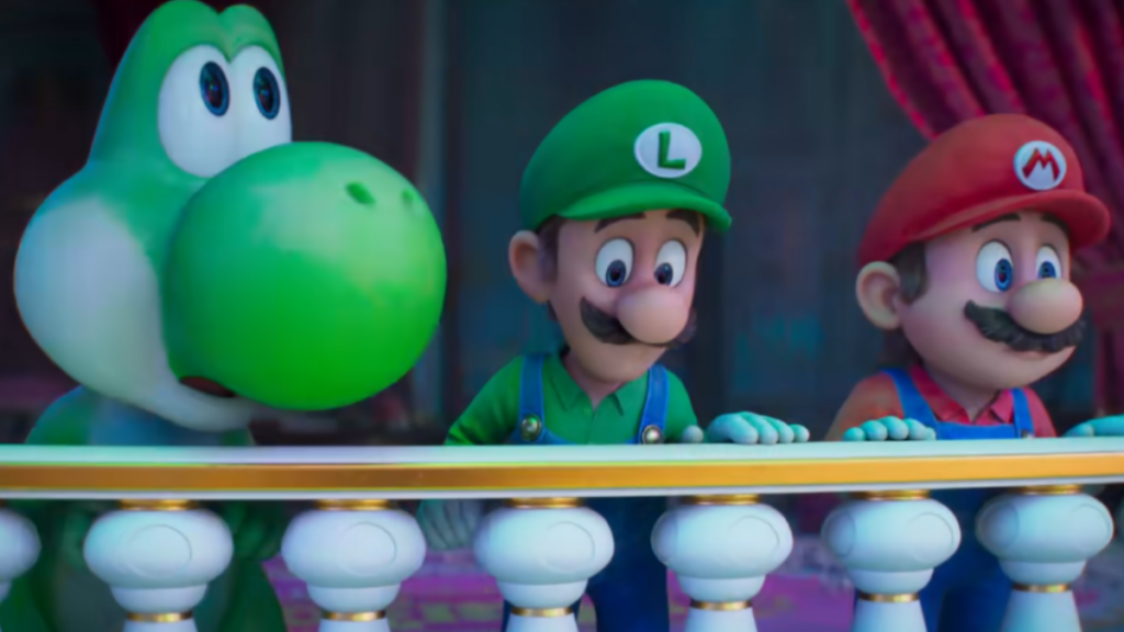 Trailer final de Super Mario Galaxy: O Filme revela voz de Yoshi 1 Cena do trailer final de Super Mario Galaxy mostrando Mario e Yoshi no espaço - Divulgação/Universal Pictures