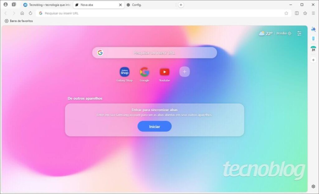 Samsung Browser para Windows chega com IA e sincronização Galaxy 2 Samsung Browser sincronizado com Galaxy