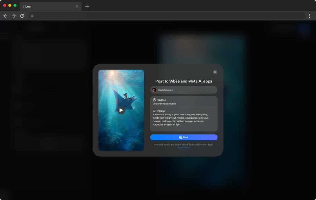 Estrutura de timeline do Vibes mostrando múltiplas faixas de vídeo e áudio