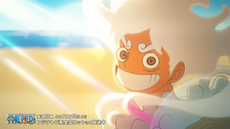 Imagem promocional de One Piece com mural e os Cavaleiros Sagrados