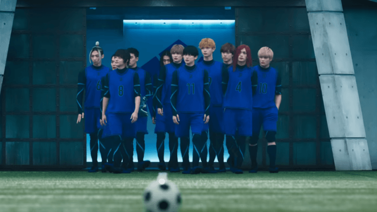 Elenco principal do filme live-action Blue Lock com Yoichi Isagi, Bachira e Anri