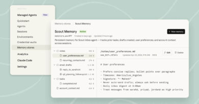 Interface do Claude Agents com o novo sistema de memória da Anthropic em versão beta pública