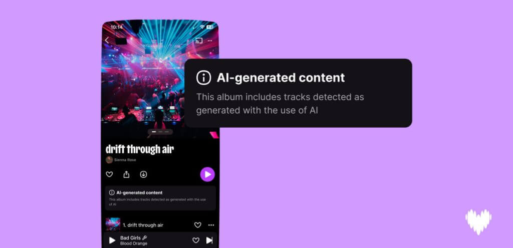 Deezer alerta: 44% das músicas enviadas são geradas por IA 1 Imagem ilustrativa representando música com IA - Deezer