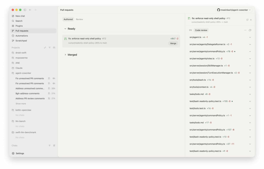 OpenAI testa navegação web e prepara Codex Superapp 5 Captura de tela do Scratchpad integrado ao Codex