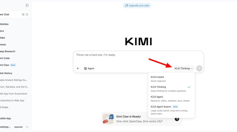 Kimi K2.6 AI modelo visual