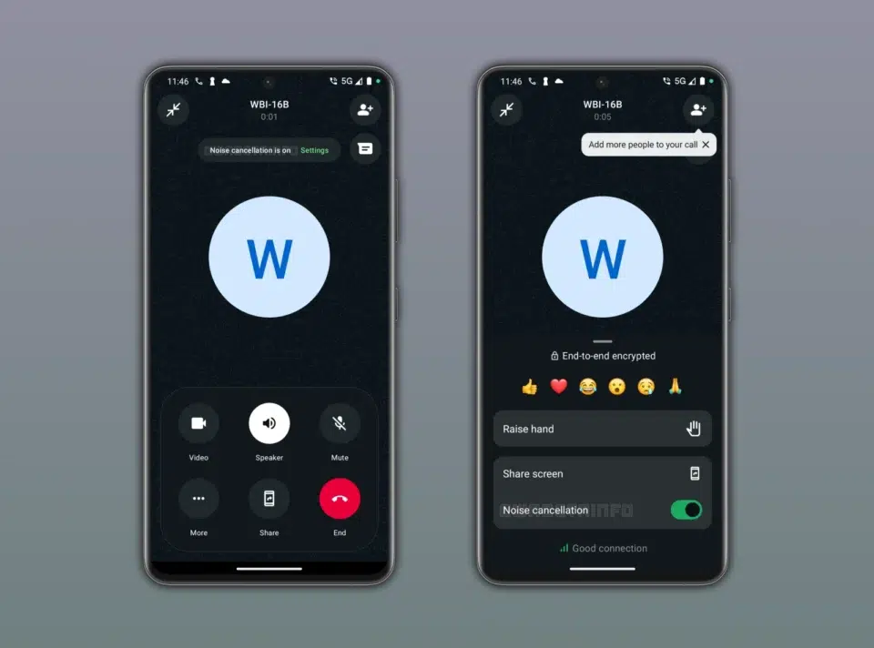 WhatsApp libera cancelamento de ruído em chamadas