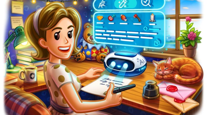 Interface do novo editor de texto com IA do Telegram