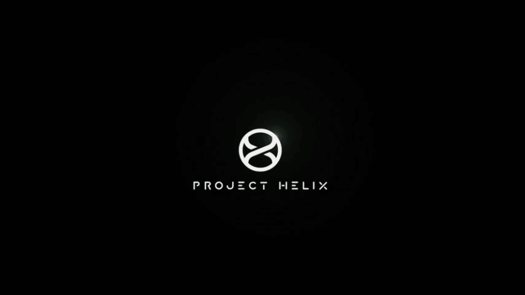Project Helix: o novo Xbox com foco em PC e chip AMD 3 Logo do Project Helix com fundo preto e design minimalista