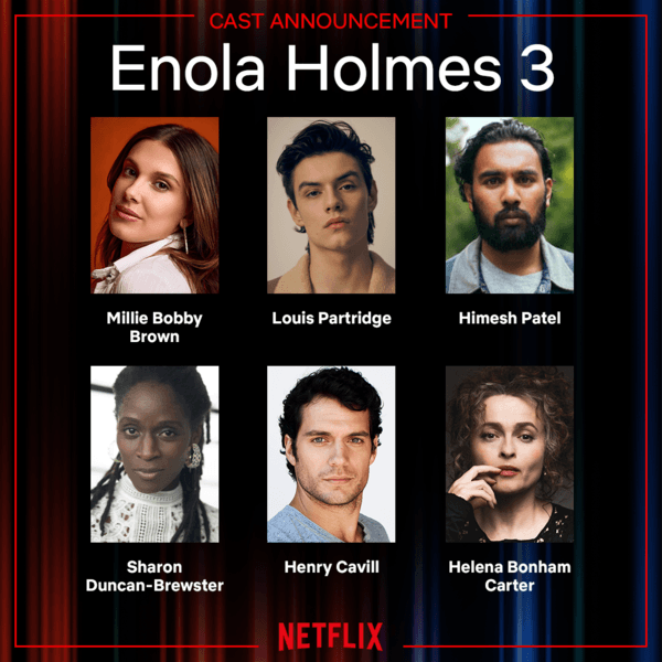 Elenco principal de Enola Holmes 3