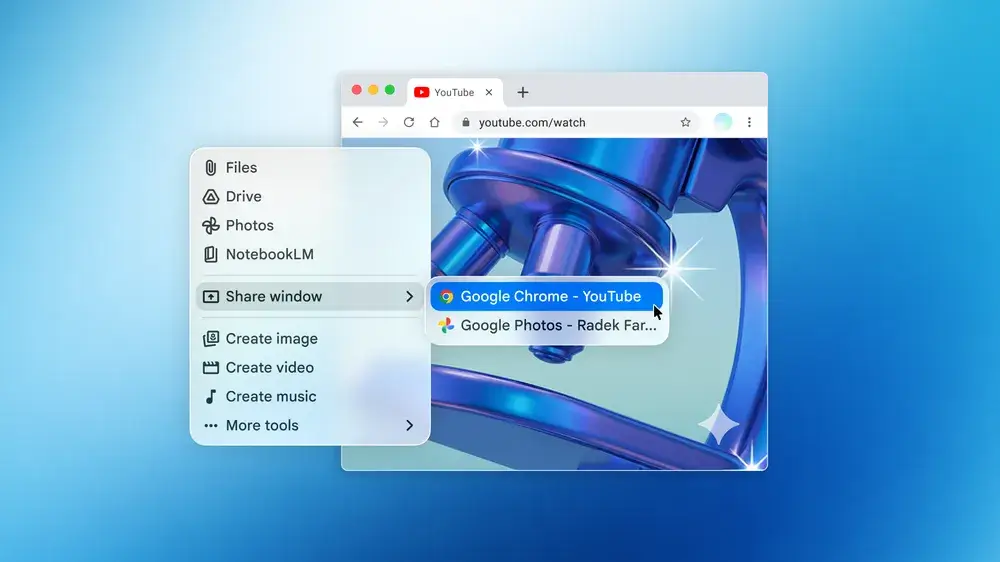 Aplicativo Gemini rodando em MacBook com macOS Sequoia