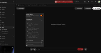 Interface do xAI Grok Voice Think Fast 1.0 apresentando ambiente de desenvolvedor