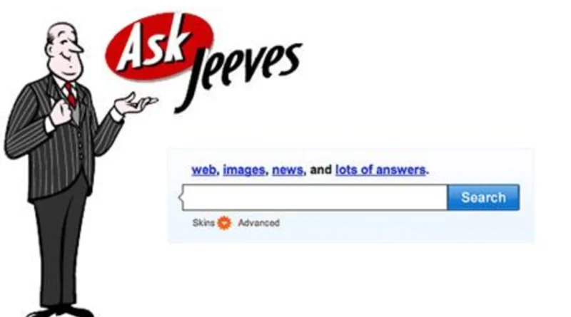 Versão clássica do Ask.com em seus primeiros anos