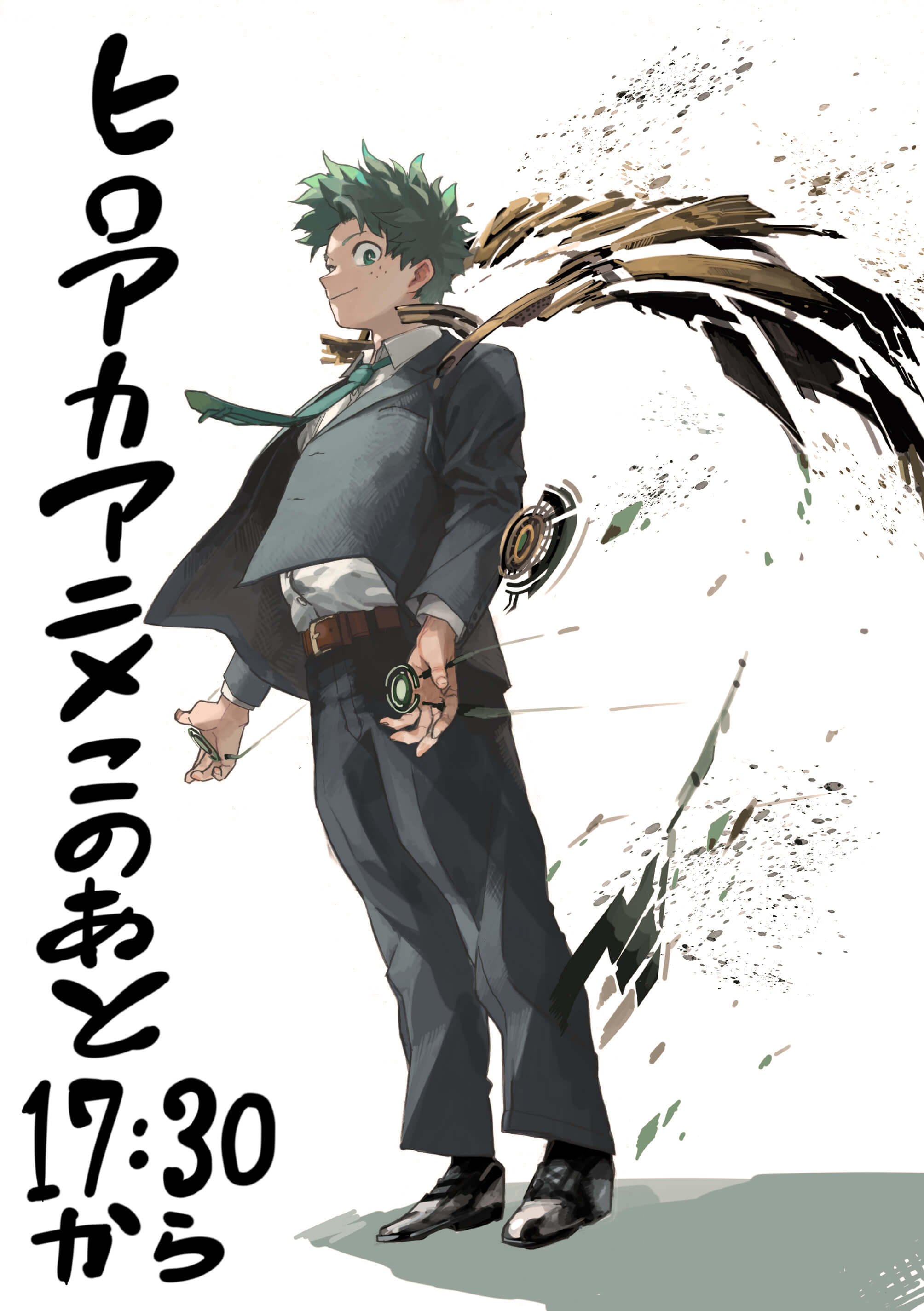 Ilustração especial de Kohei Horikoshi comemorando o final de My Hero Academia