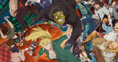 Ilustração promocional Dorohedoro 3ª temporada, divulgada pela Toho, dirigida por Yuichiro Hayashi