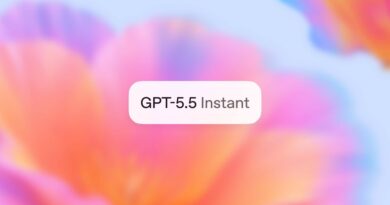 Imagem promocional do GPT-5.5 Instant pela OpenAI, destacando eficiência e clareza nas respostas do ChatGPT.