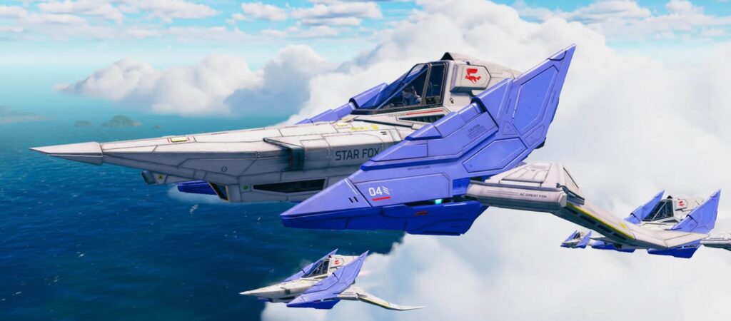 Star Fox chega ao Switch 2 com modo 4v4 e visuais inéditos 3 Fox McCloud e sua equipe enfrentando Andross em Star Fox remake 2026