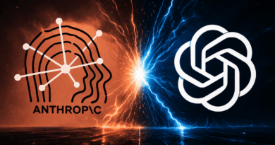 Logotipos da Anthropic e da OpenAI representando nova parceria de IA corporativa