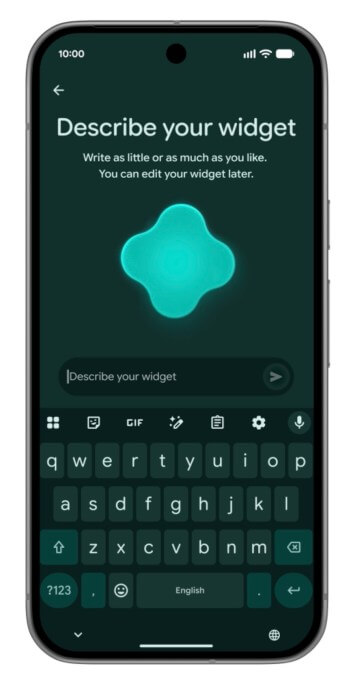 Widget personalizado com IA no Android