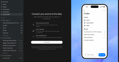 Codex no ChatGPT mobile em iOS e Android com visualização em tempo real