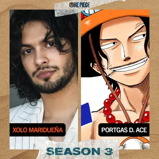 Xolo Maridueña como Ace em One Piece Season 3 Netflix